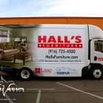 Hall's Furniture Box Truck Wrap