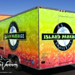 Island Paradise Shave Ice Trailer Wrap